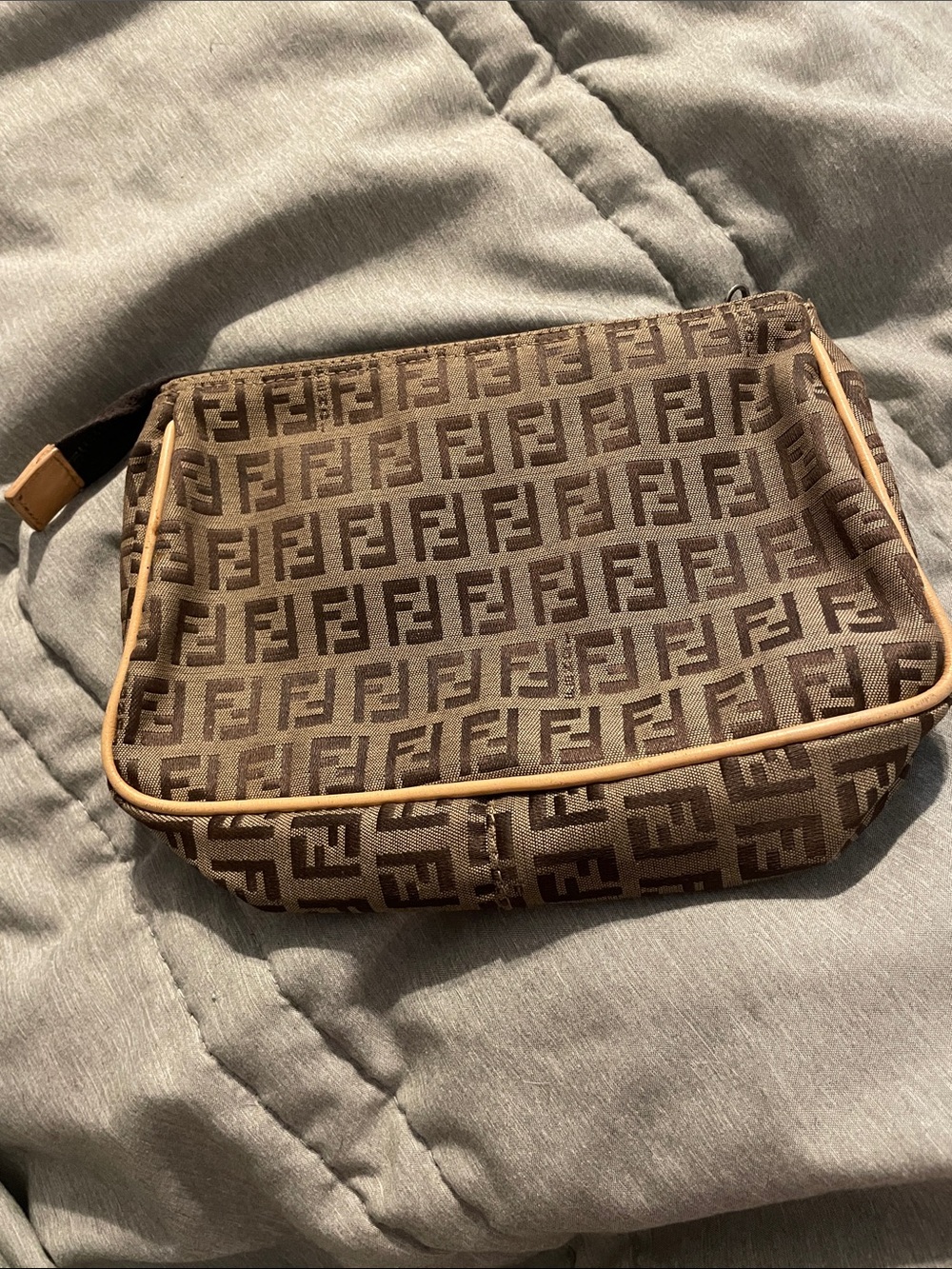 Authentic fendi clutch/cosmetic bag
